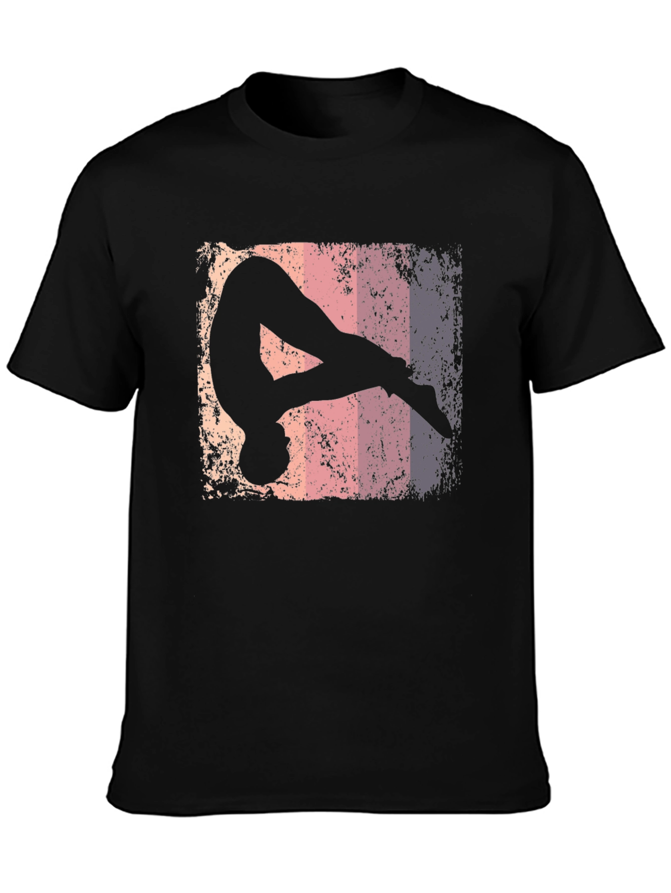 Retro Gymnastics Silhouette Graphic Tee