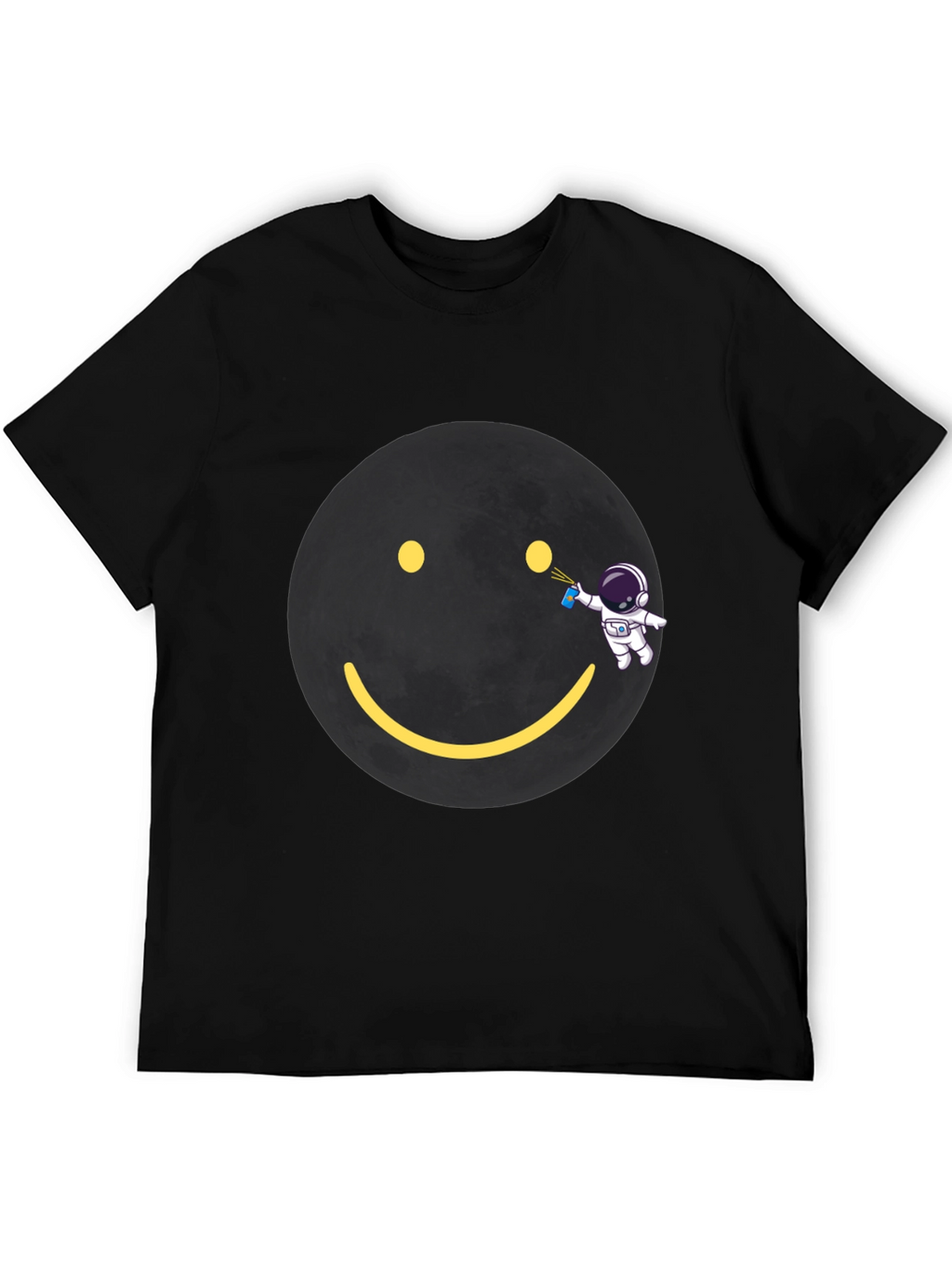 Astronaut Graffiti Smiley Face T-Shirt