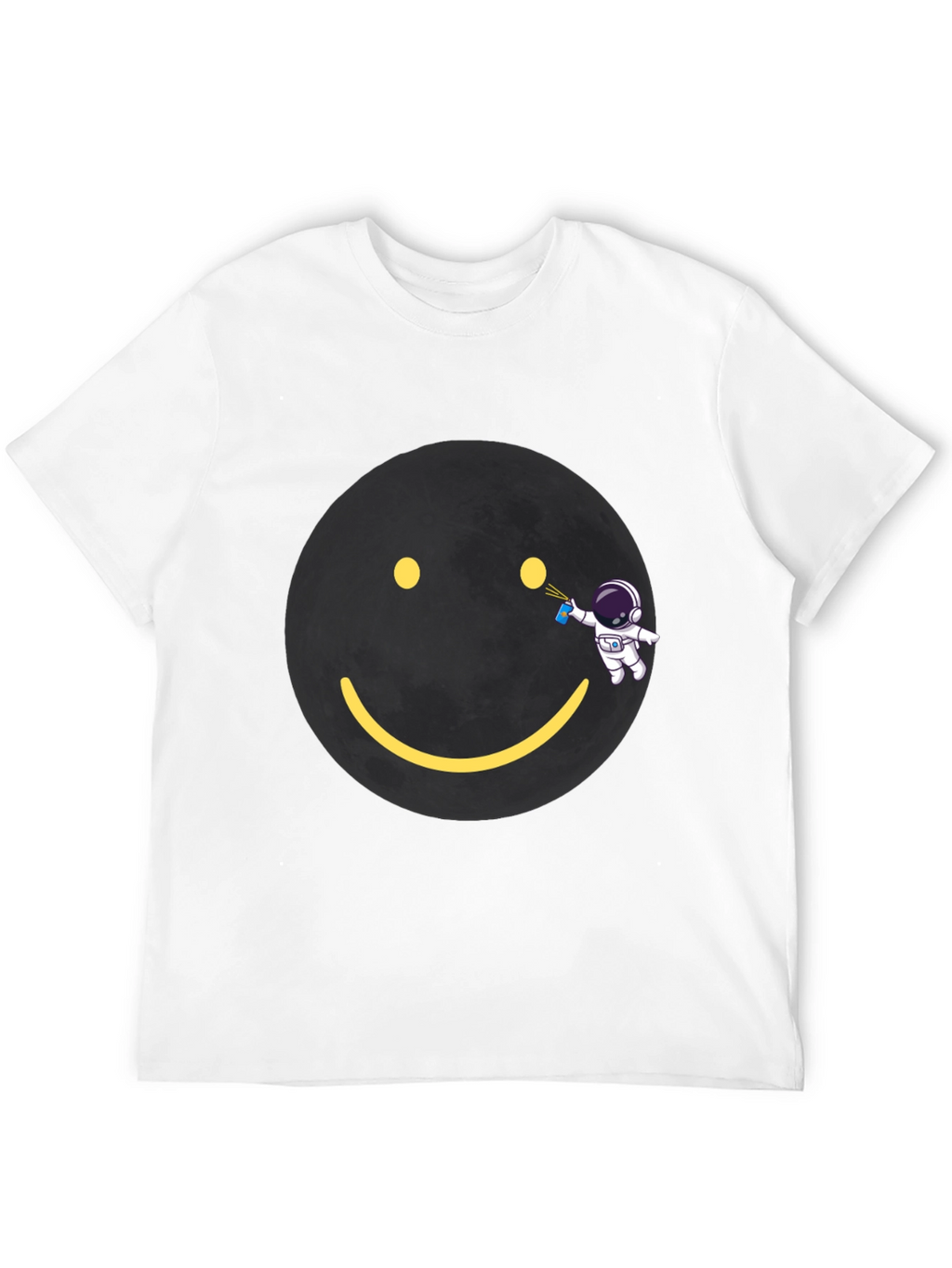 Astronaut Graffiti Smiley Face T-Shirt