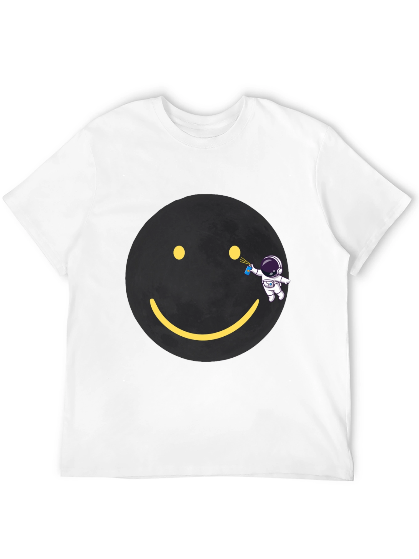 Astronaut Graffiti Smiley Face T-Shirt