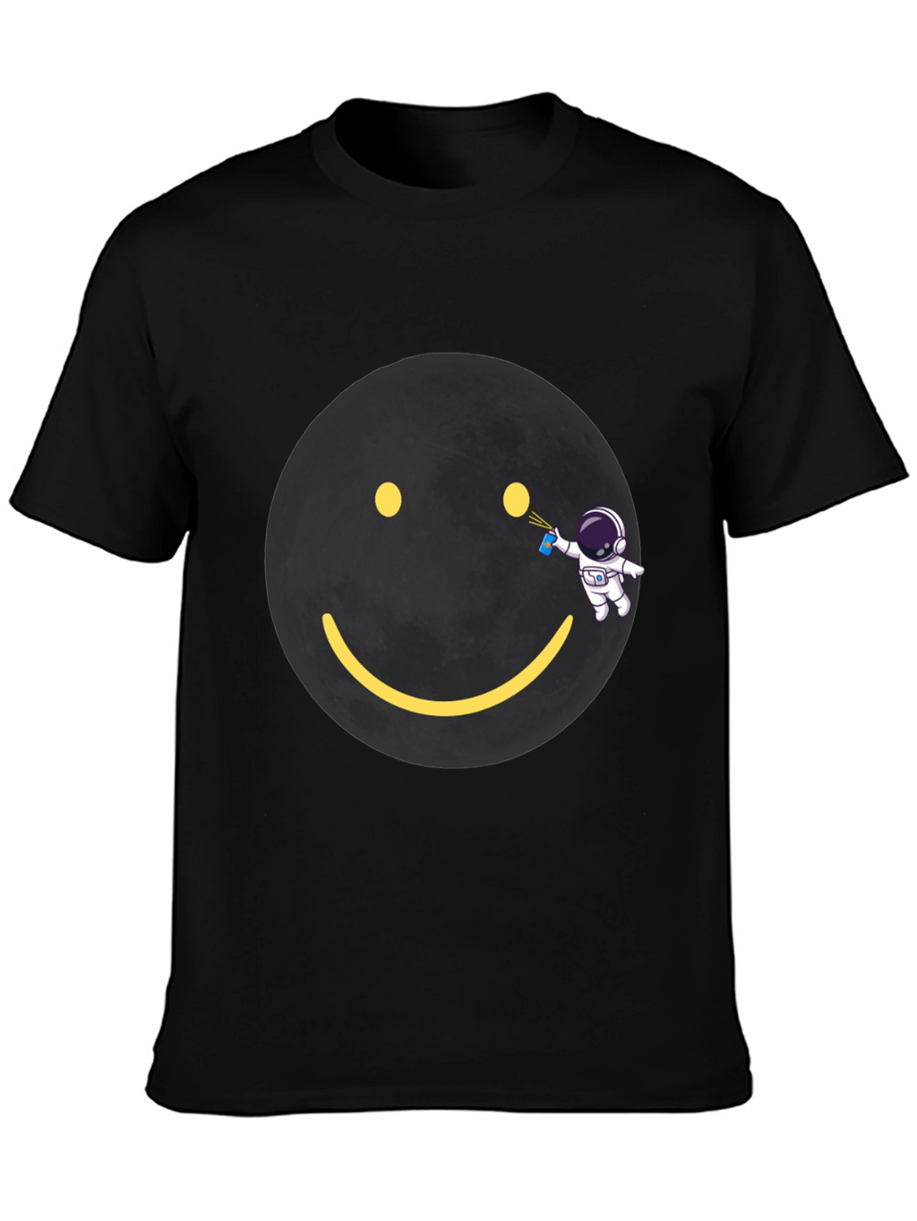 Astronaut Graffiti Smiley Face T-Shirt