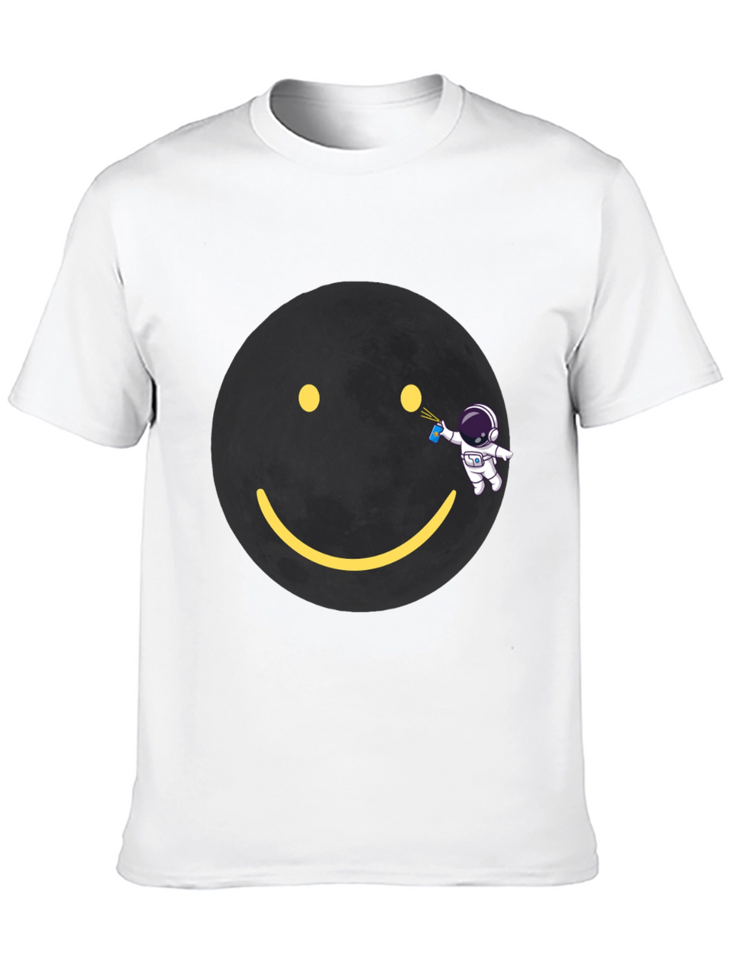 Astronaut Graffiti Smiley Face T-Shirt