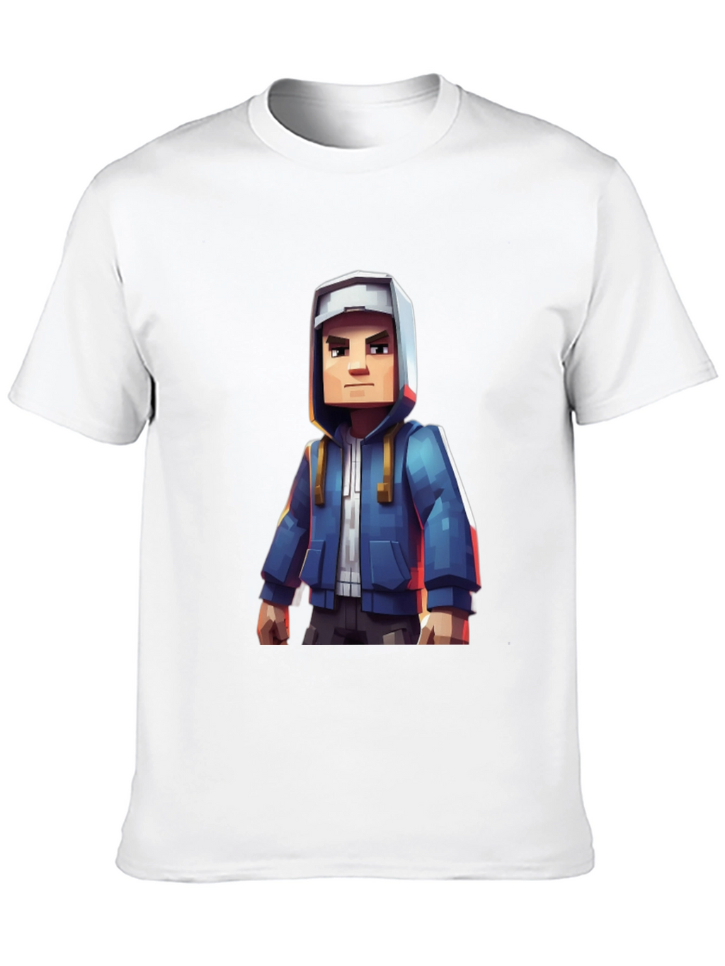 Block Character Graphic Tee - Casual Style