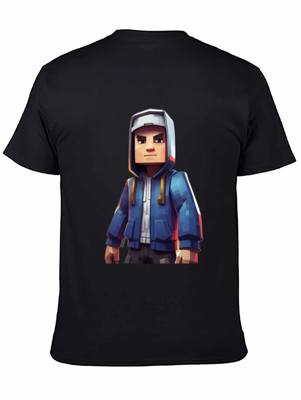 Block Character Graphic Tee - Casual Style