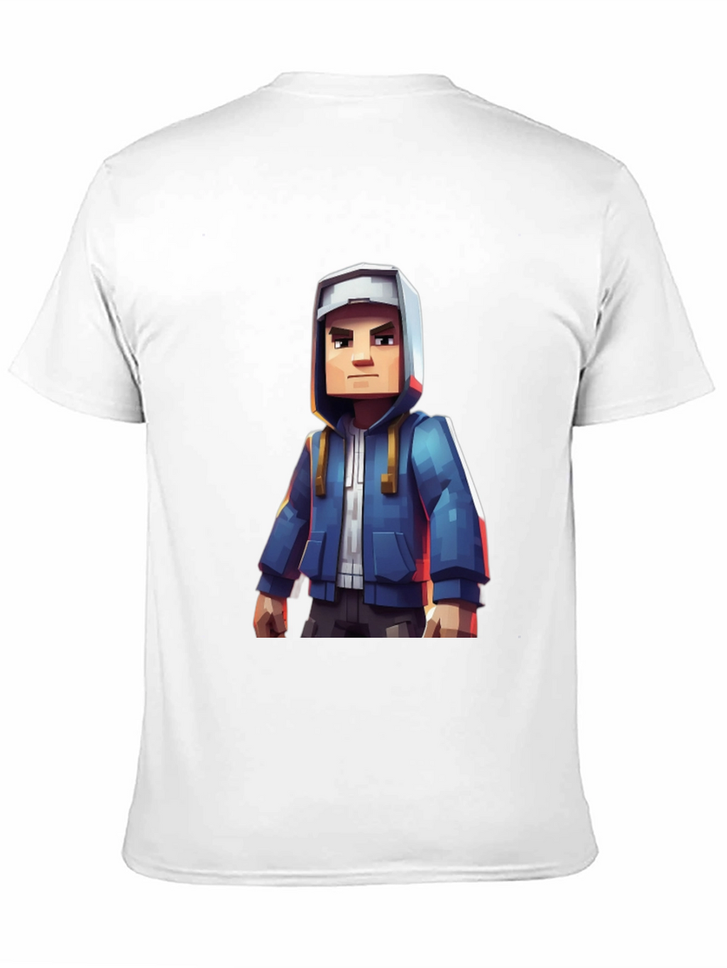 Block Character Graphic Tee - Casual Style