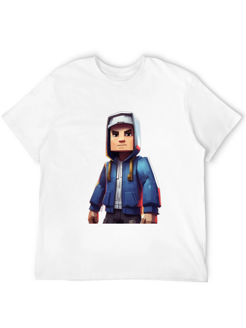 Block Character Graphic Tee - Casual Style