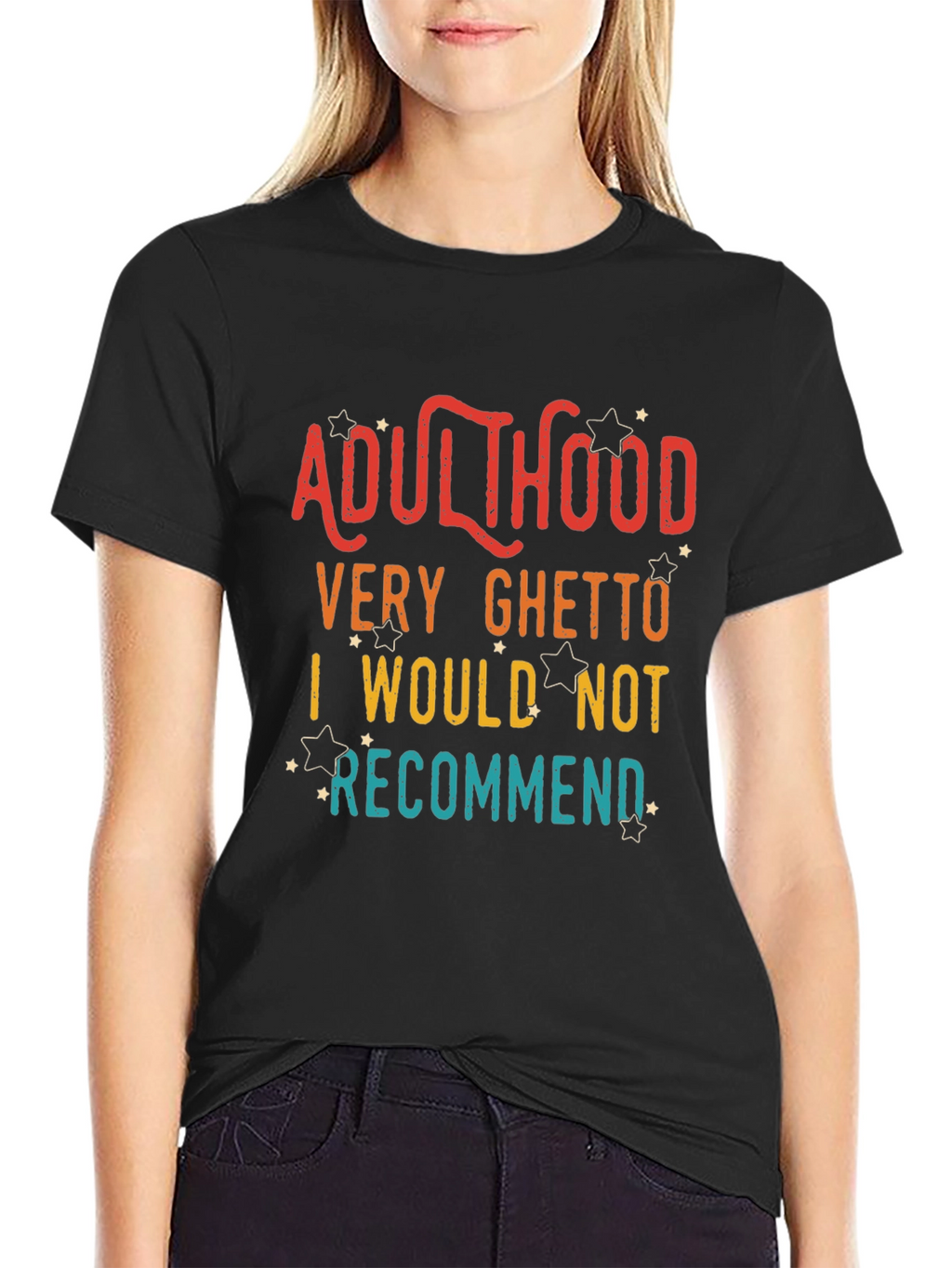 Adulthood Funny Graphic T-Shirt