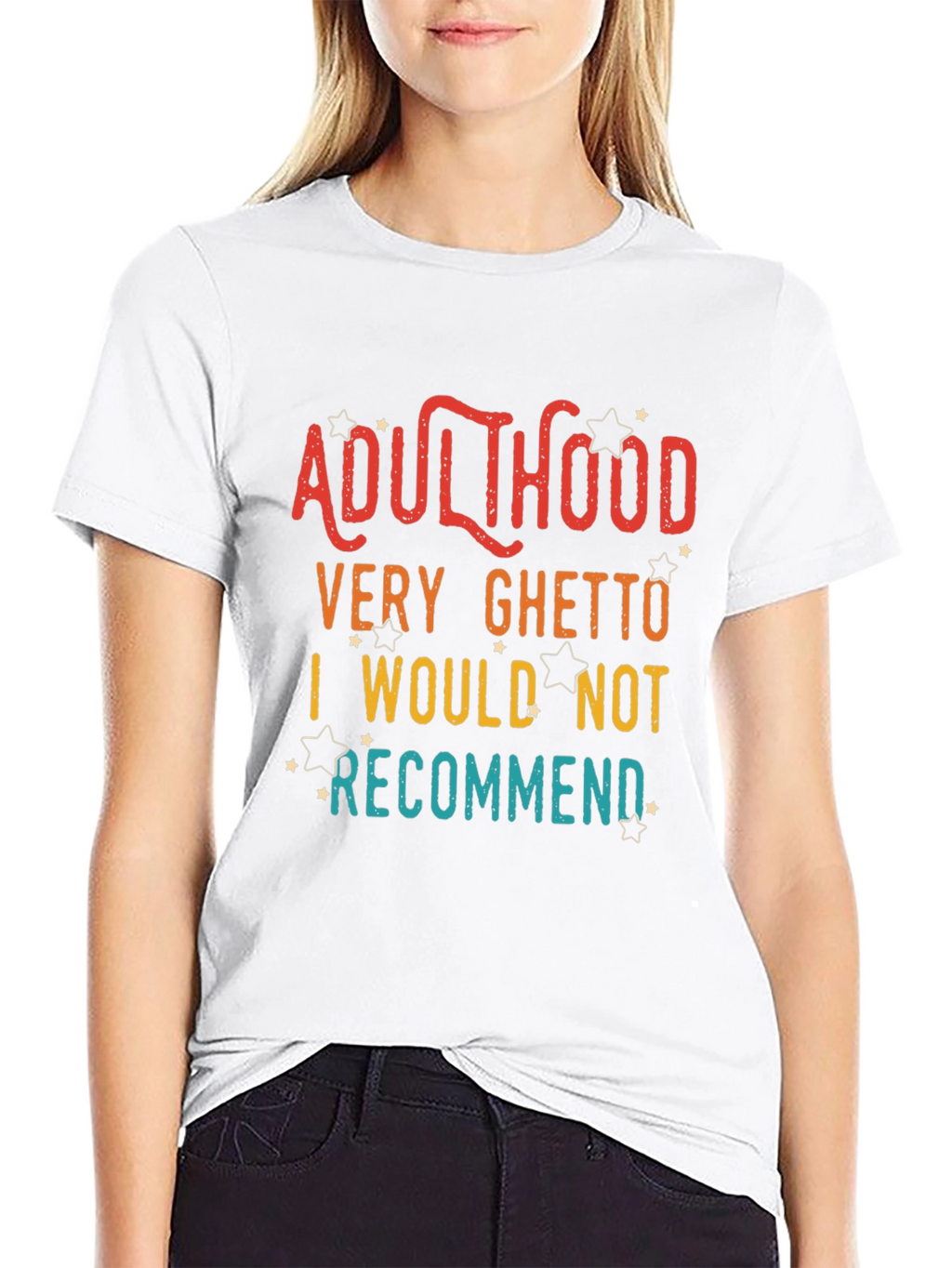 Adulthood Funny Graphic T-Shirt