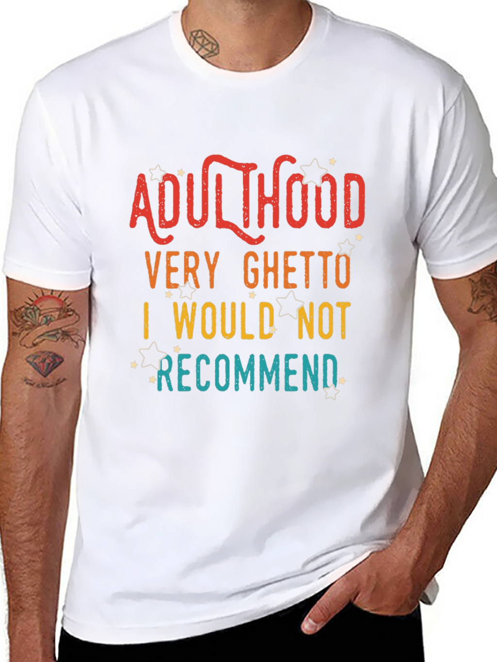 Adulthood Funny Graphic T-Shirt
