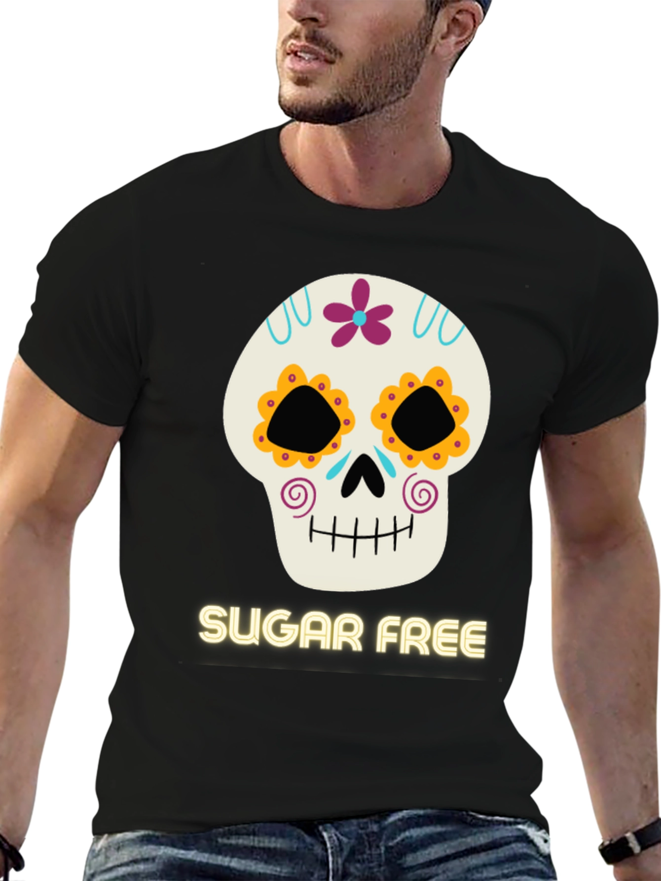 Sugar Free Day of the Dead Graphic Tee