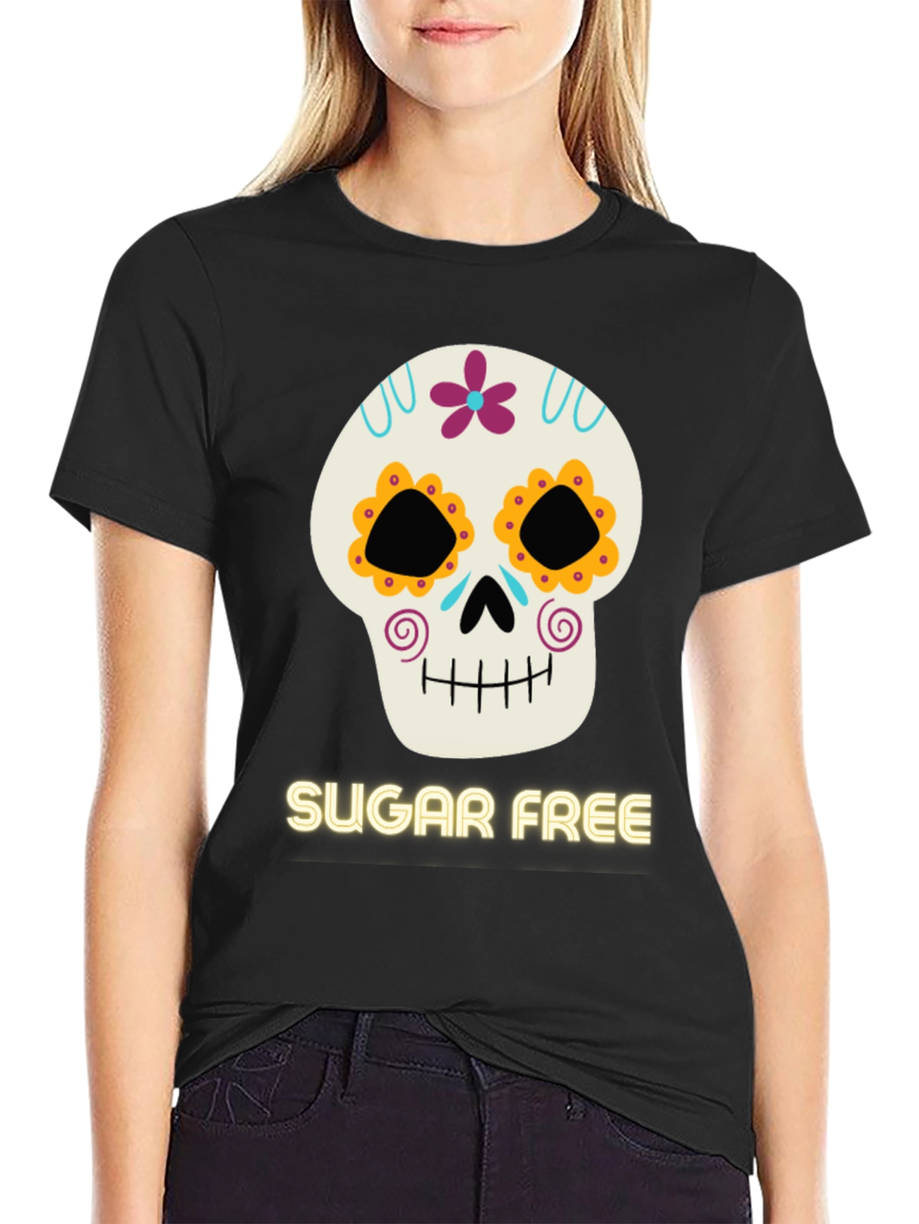 Sugar Free Day of the Dead Graphic Tee