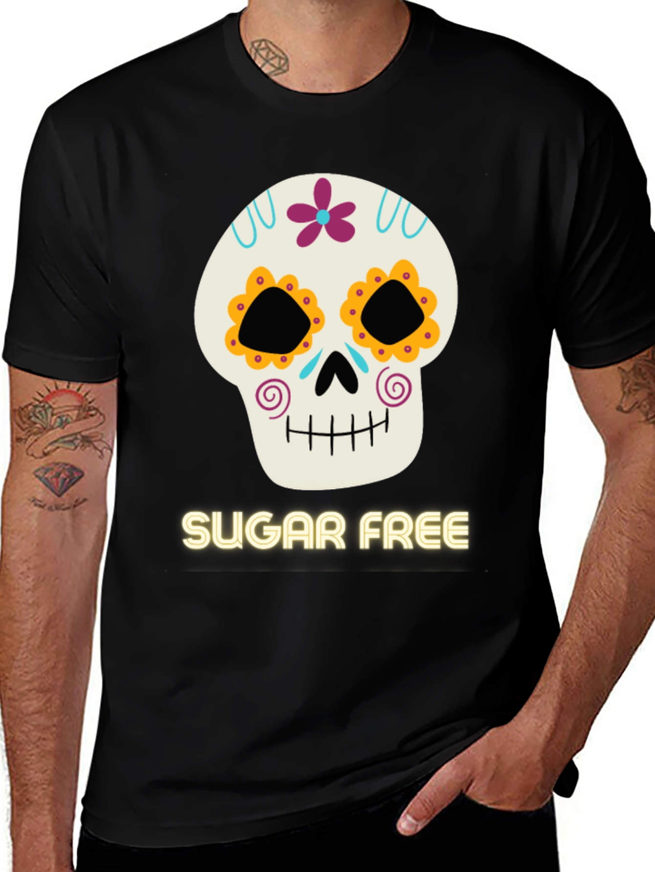 Sugar Free Day of the Dead Graphic Tee