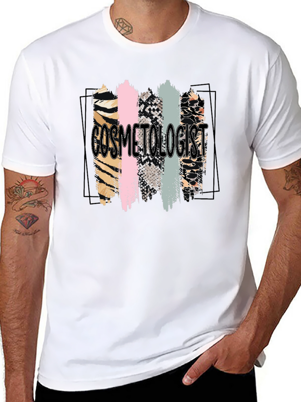 Cosmetologist Animal Print T-Shirt
