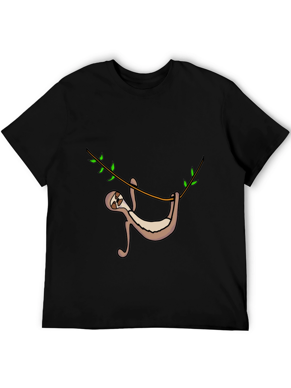 Sloth Hanging On Tree Branch Graphic Tee