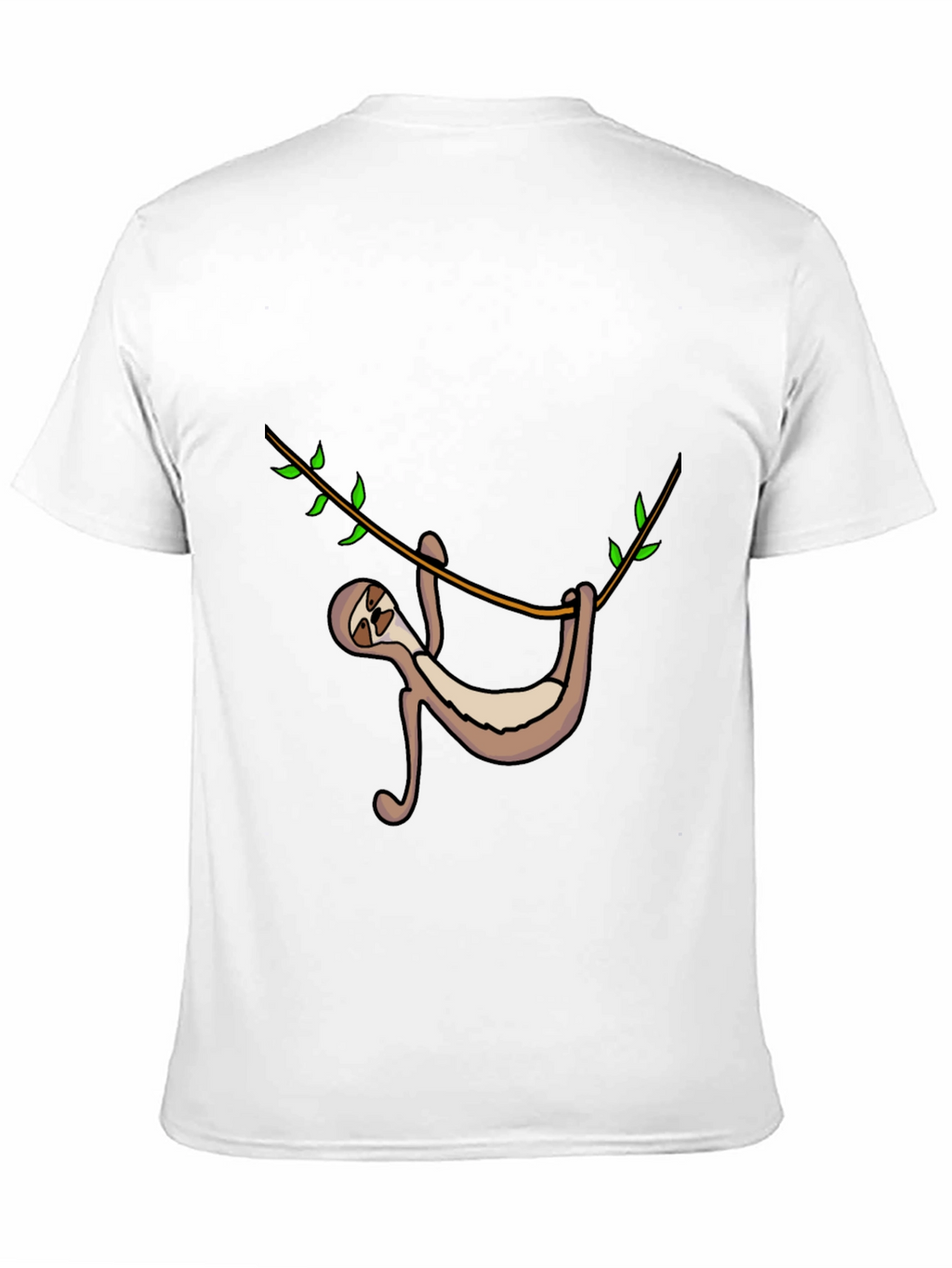 Sloth Hanging On Tree Branch Graphic Tee