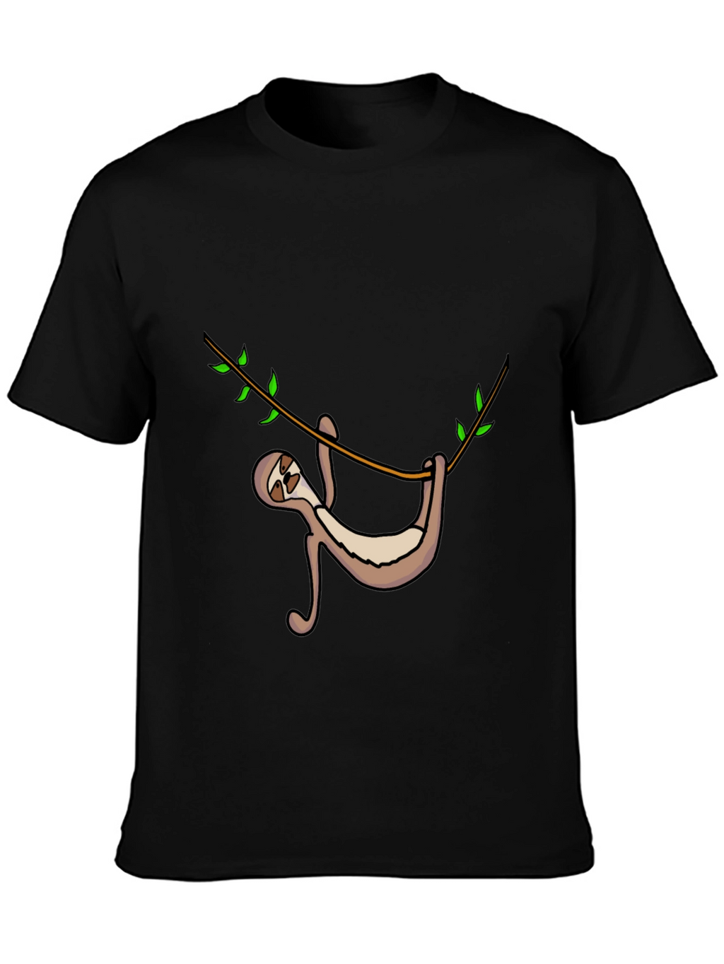 Sloth Hanging On Tree Branch Graphic Tee