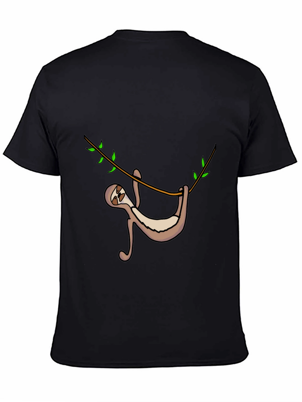 Sloth Hanging On Tree Branch Graphic Tee