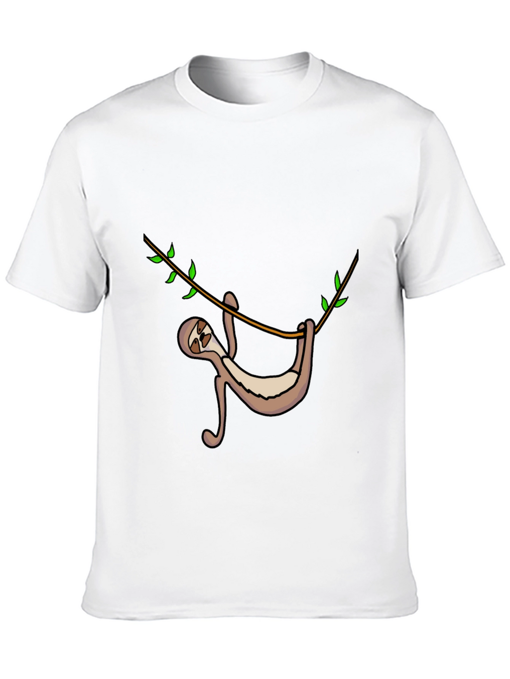 Sloth Hanging On Tree Branch Graphic Tee