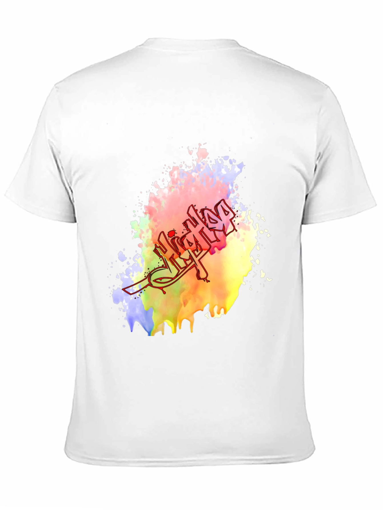 Hip Hop Graffiti Tee - Colorful Graphic Print
