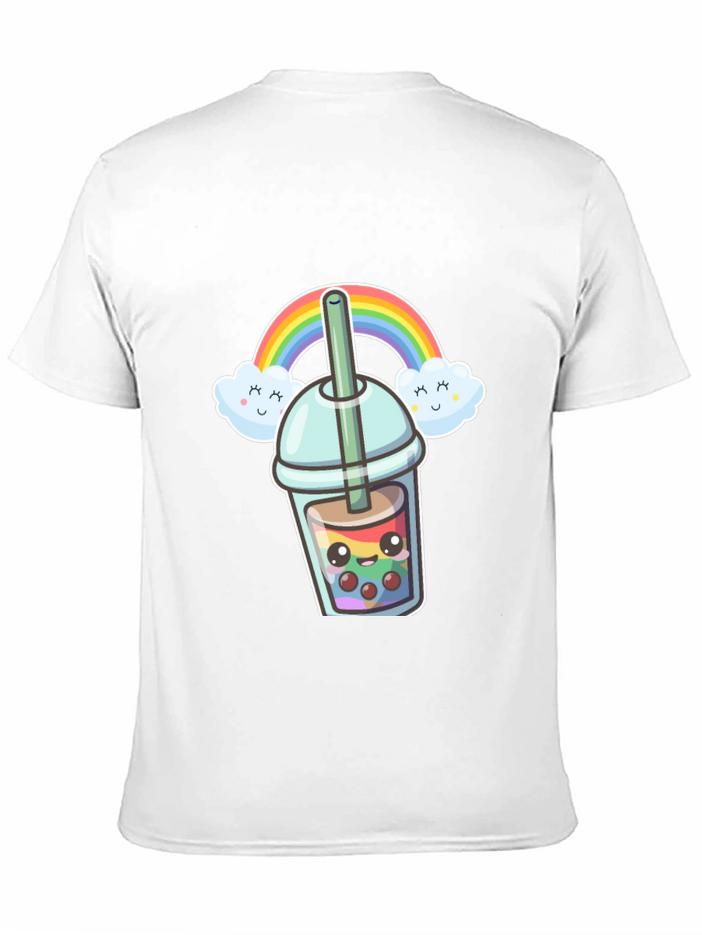 Rainbow Boba Kawaii Graphic Tee
