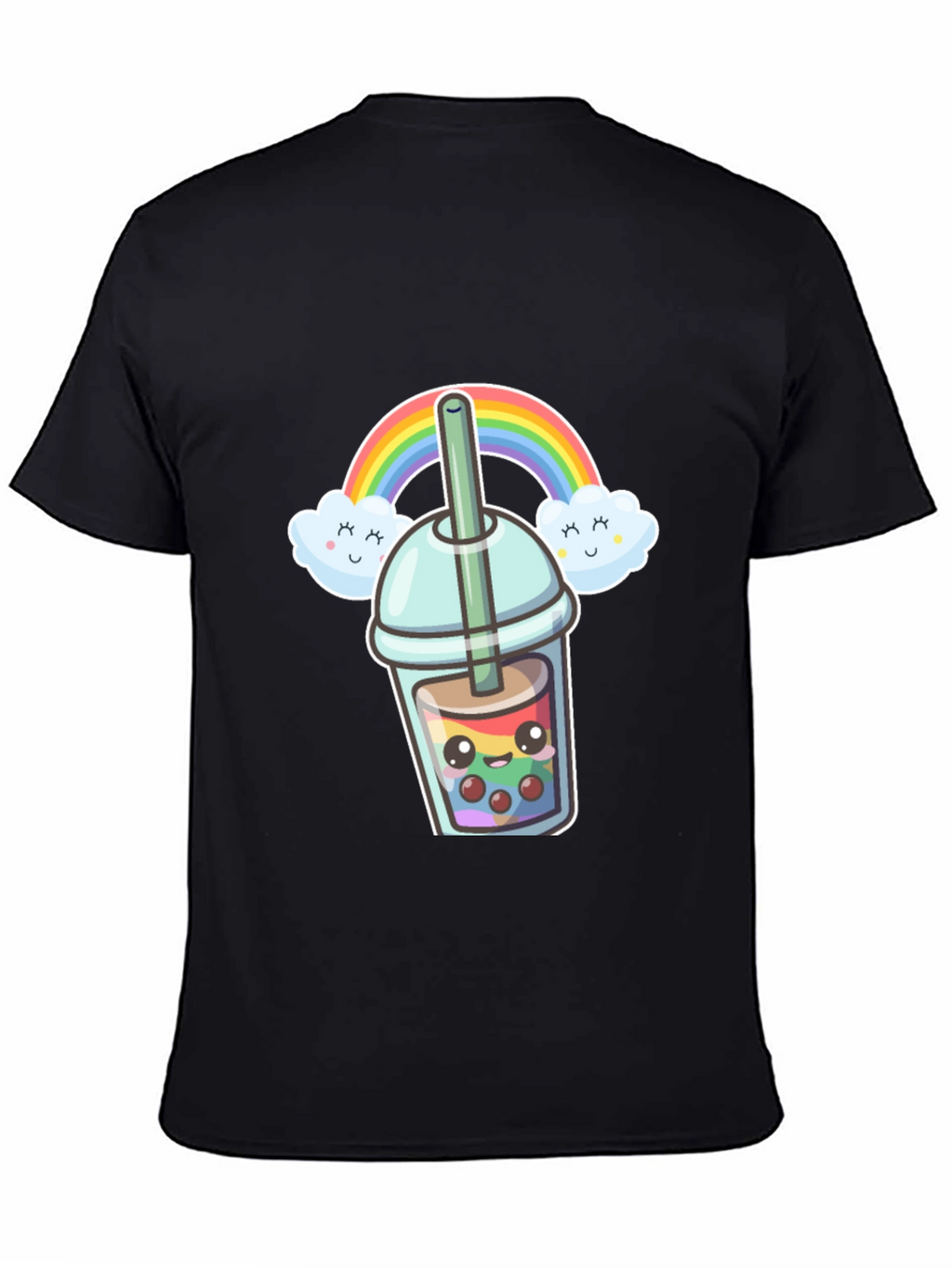 Rainbow Boba Kawaii Graphic Tee
