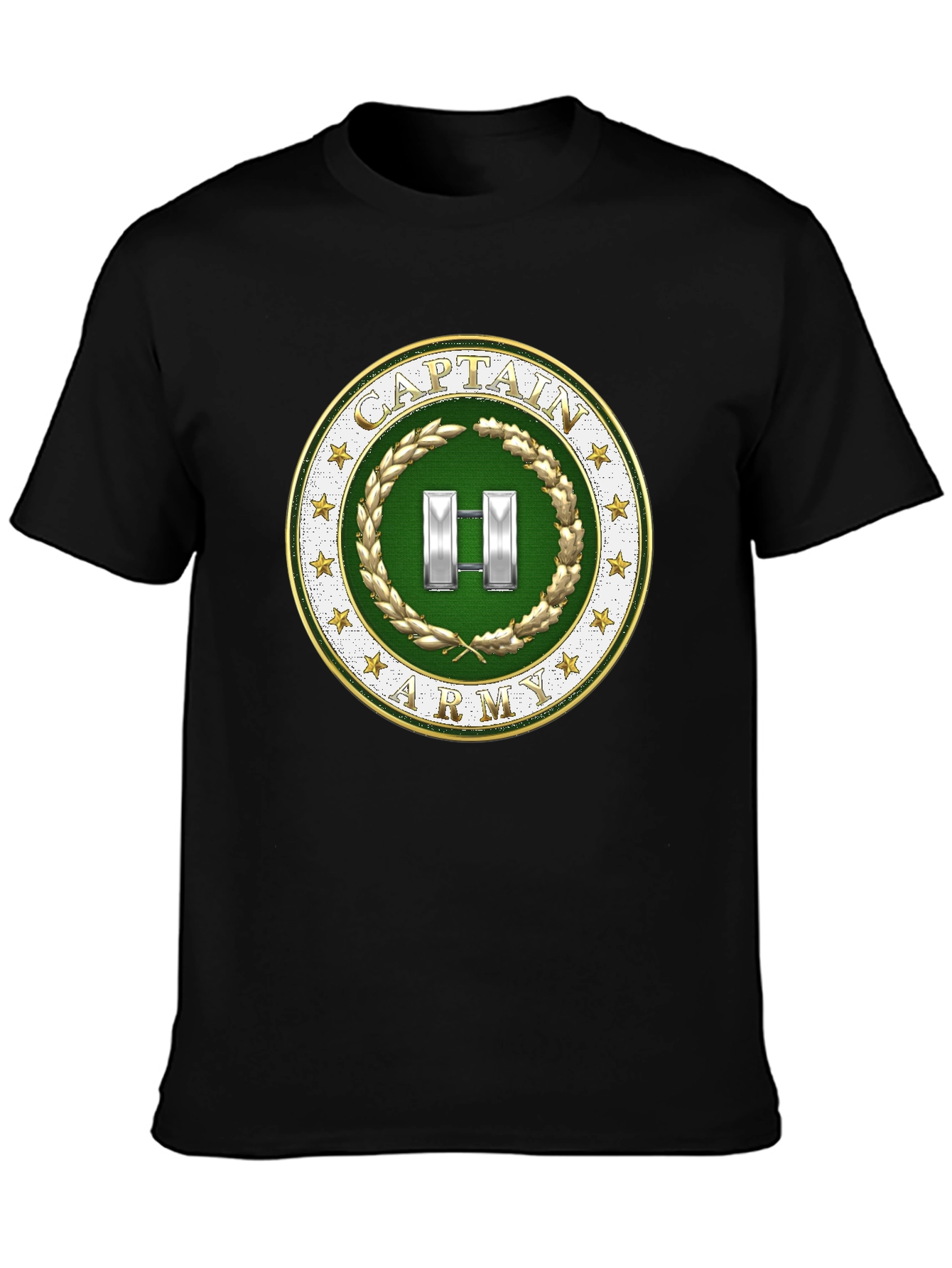 Captain Army T-Shirt - Military Rank Symbol Tee