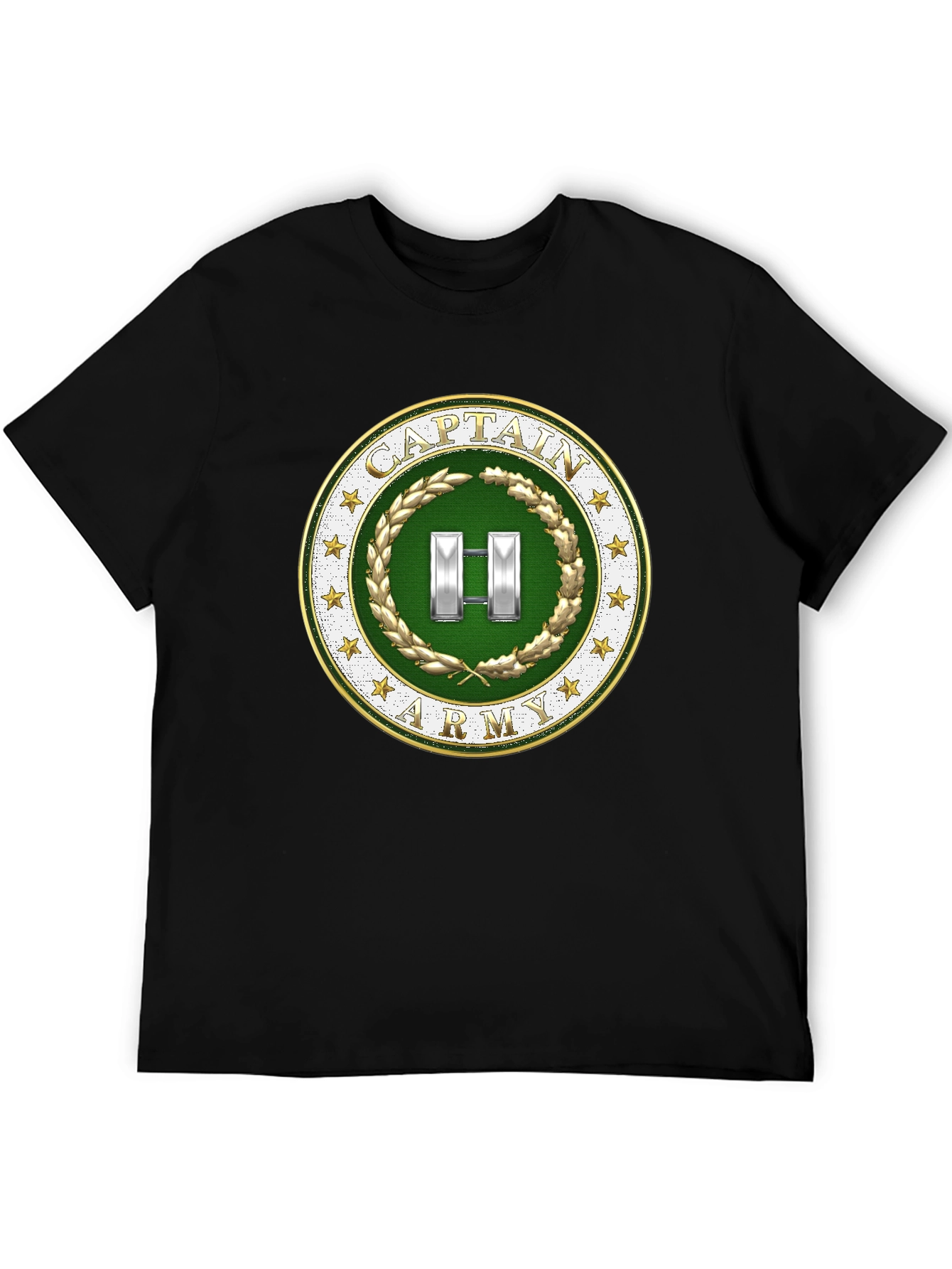 Captain Army T-Shirt - Military Rank Symbol Tee