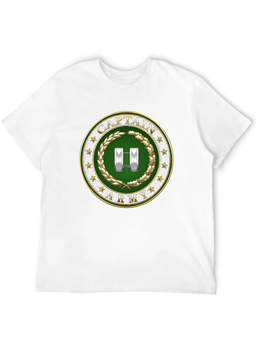 Captain Army T-Shirt - Military Rank Symbol Tee