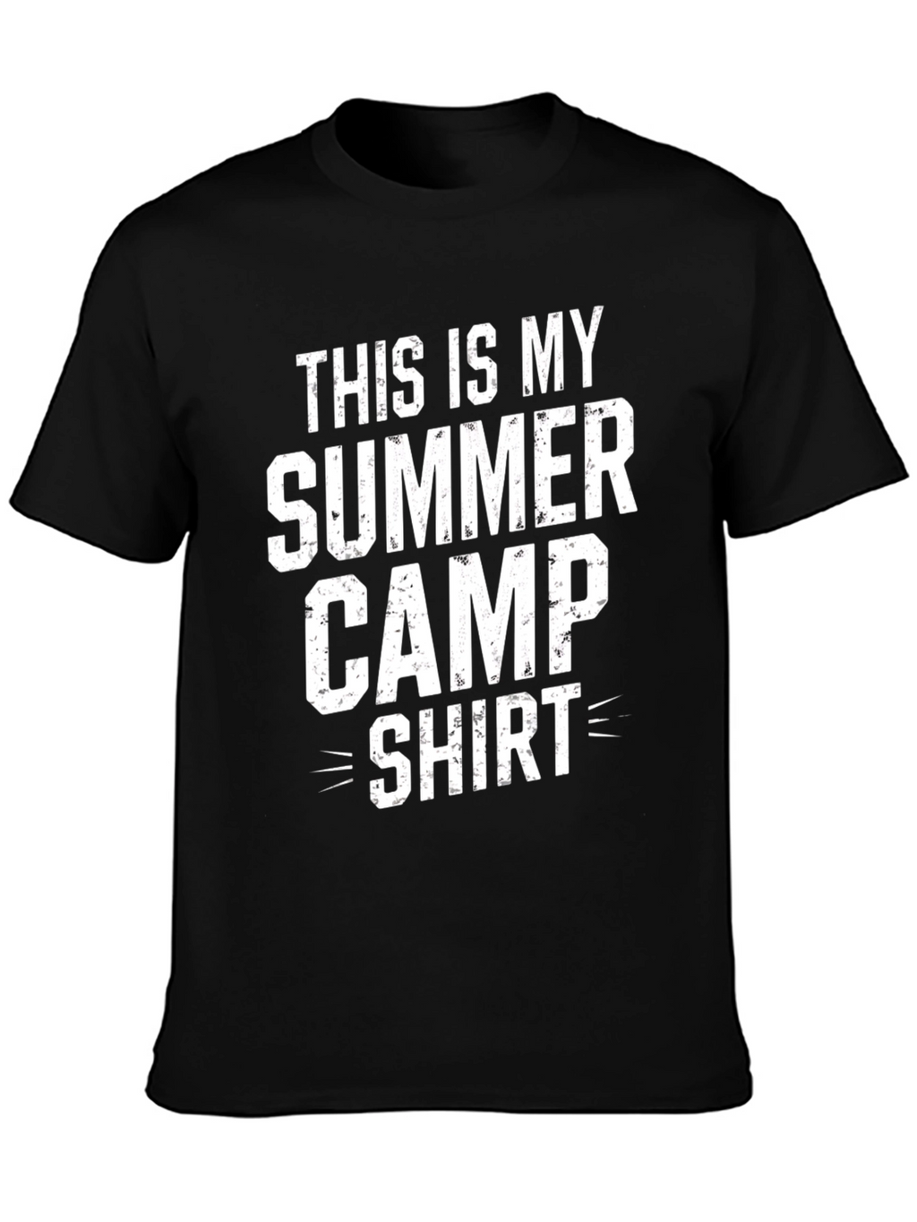 Summer Camp Shirt - Black Cotton Tee
