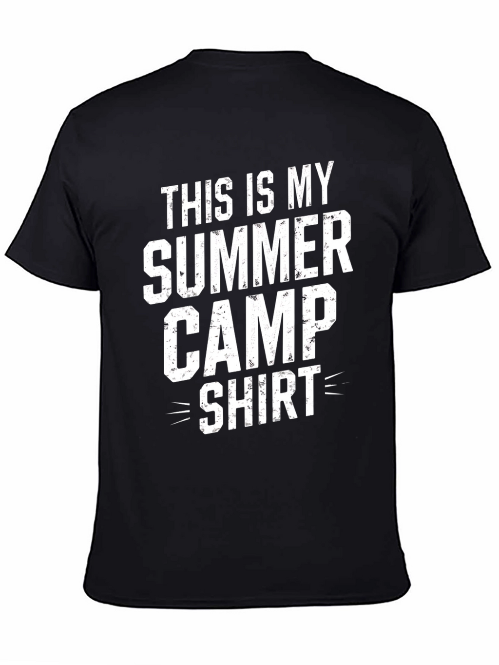 Summer Camp Shirt - Black Cotton Tee
