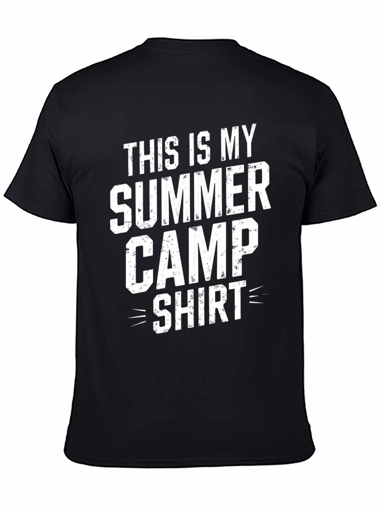 Summer Camp Shirt - Black Cotton Tee