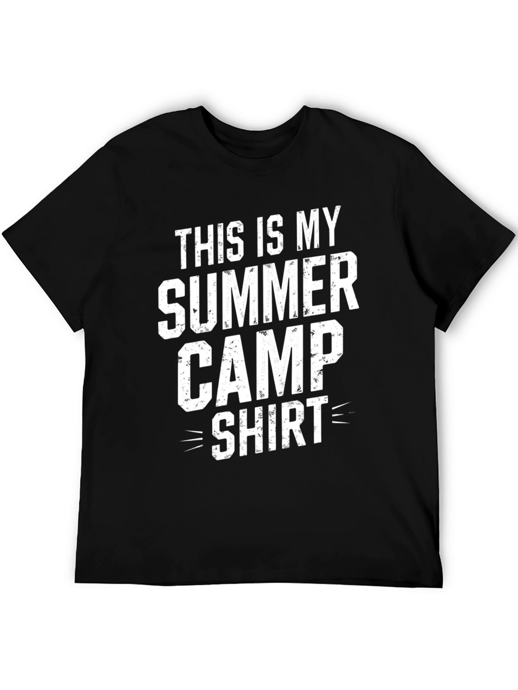 Summer Camp Shirt - Black Cotton Tee