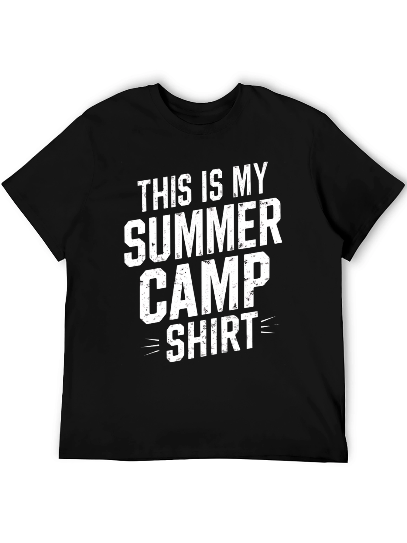 Summer Camp Shirt - Black Cotton Tee