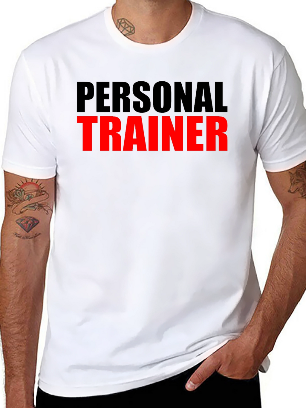 Personal Trainer T-Shirt - Black Cotton Blend