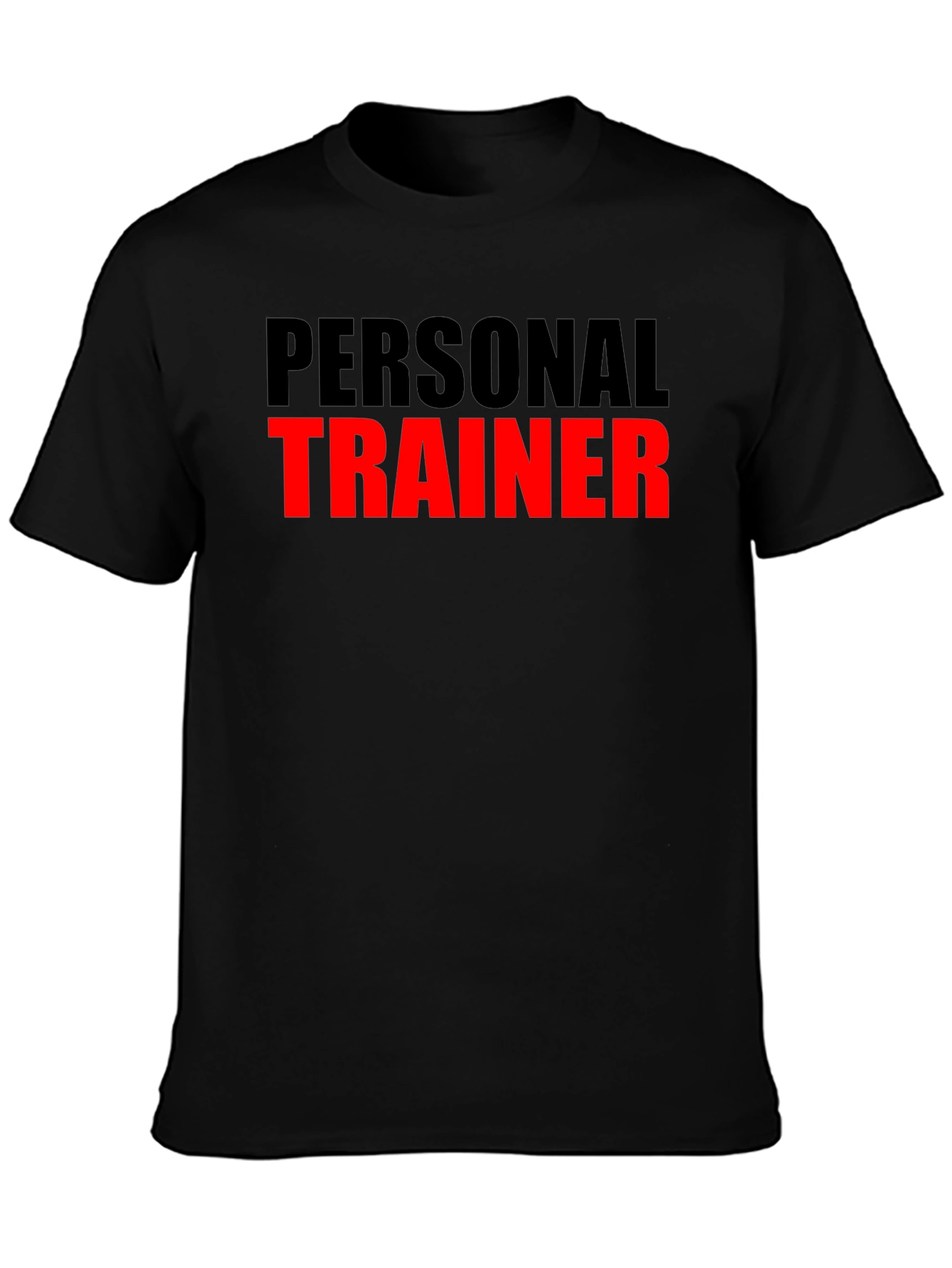 Personal Trainer T-Shirt - Black Cotton Blend