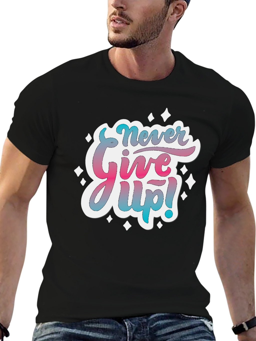 Never Give Up! Graphic T-Shirt