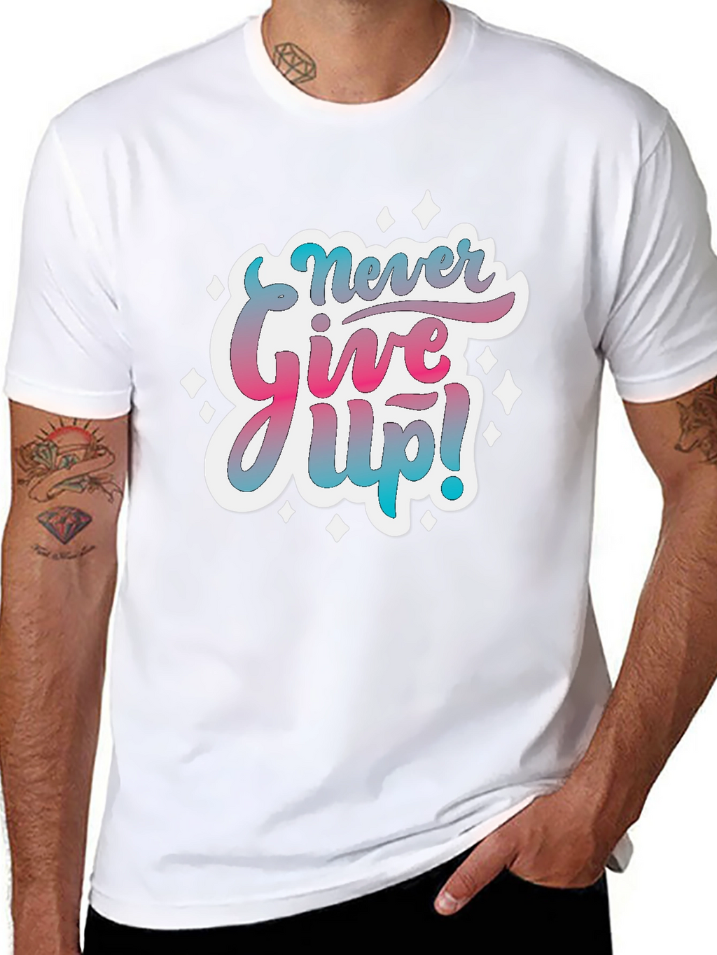 Never Give Up! Graphic T-Shirt