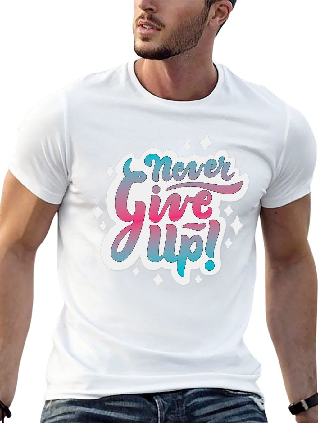 Never Give Up! Graphic T-Shirt