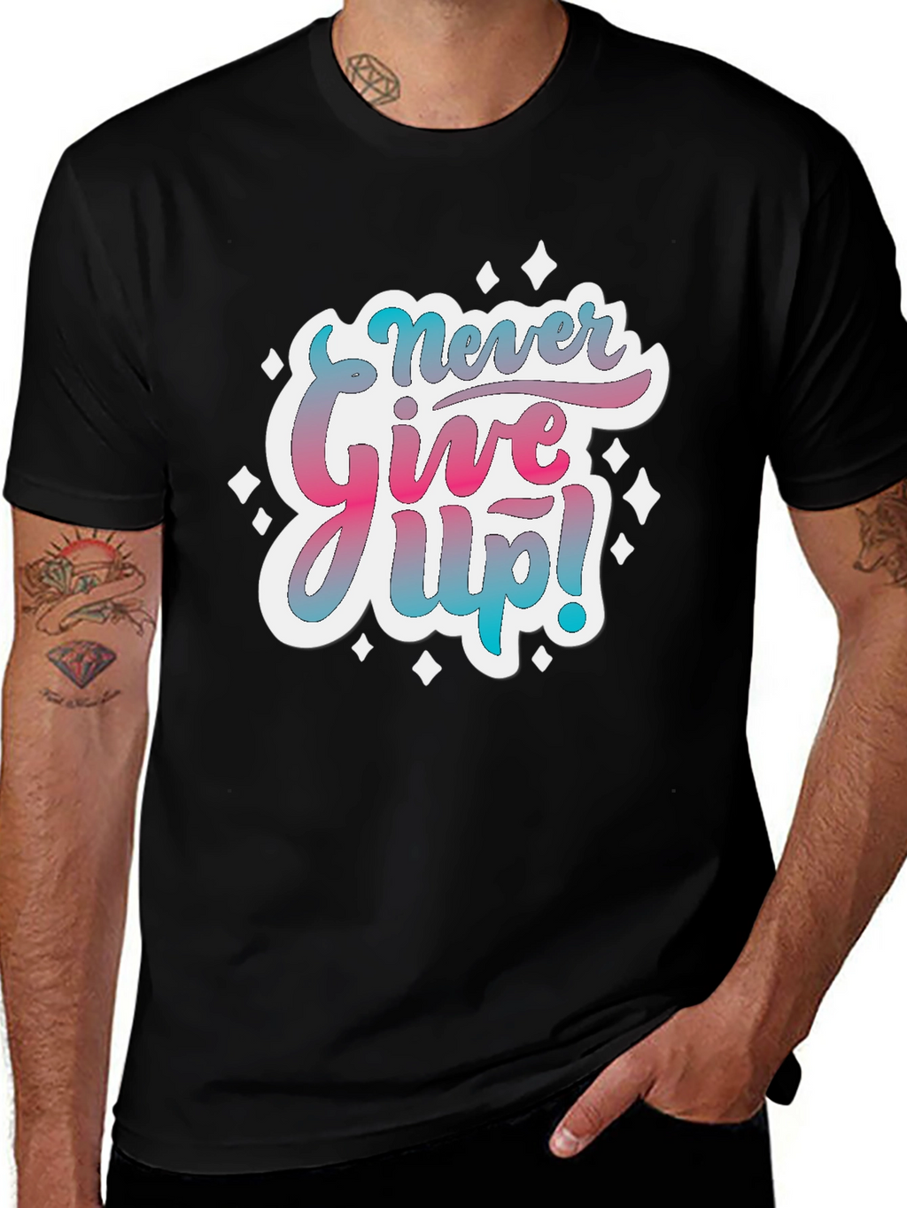 Never Give Up! Graphic T-Shirt
