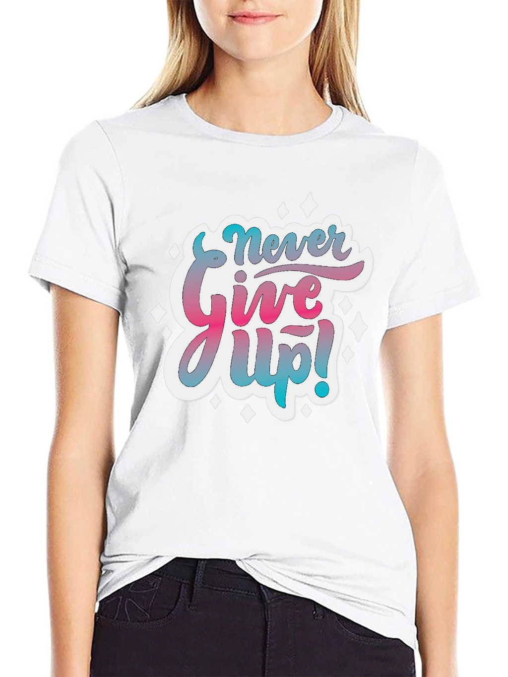 Never Give Up! Graphic T-Shirt