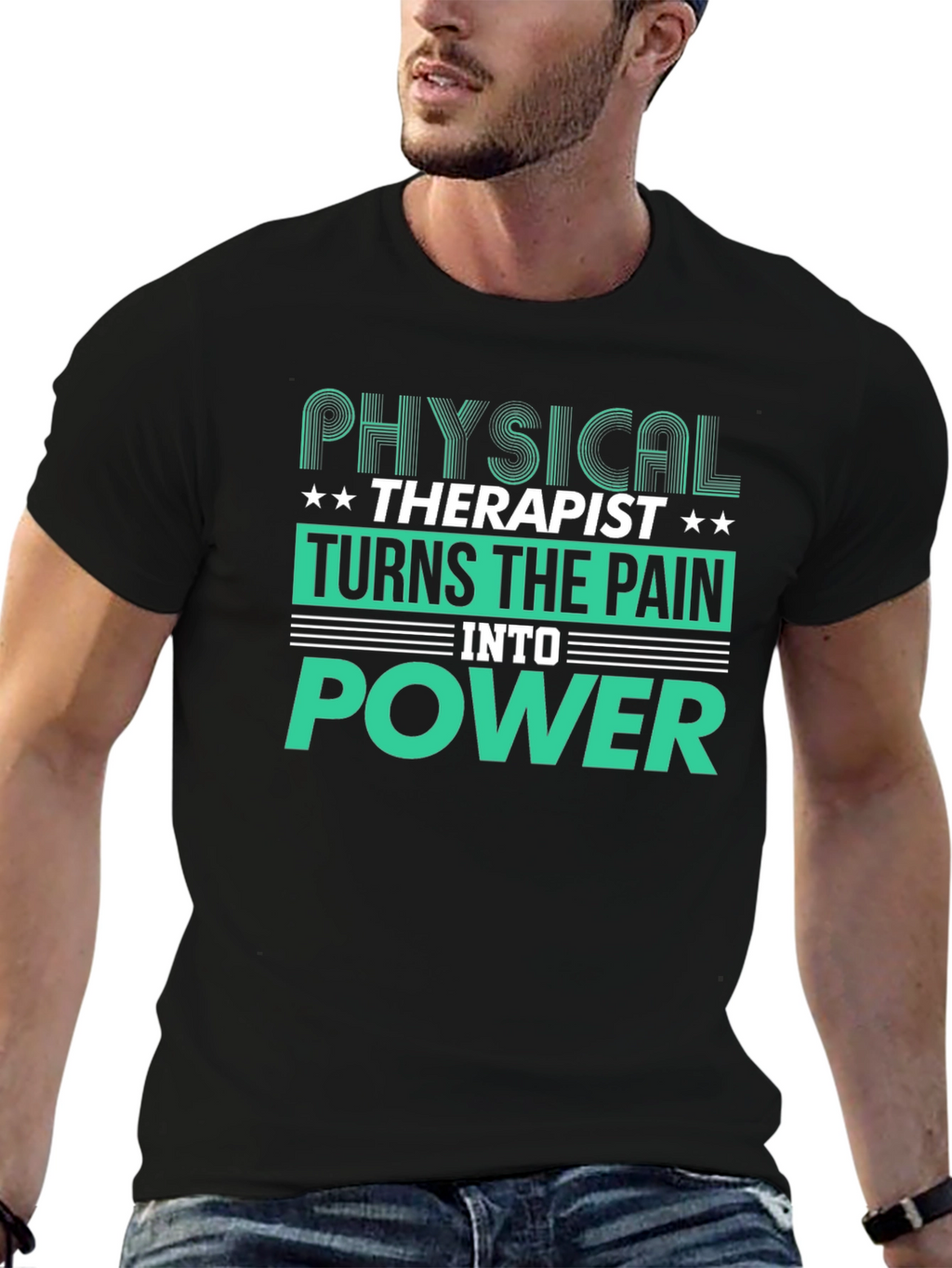 Physical Therapist Turns Pain Into Power Graphic T-Shirt