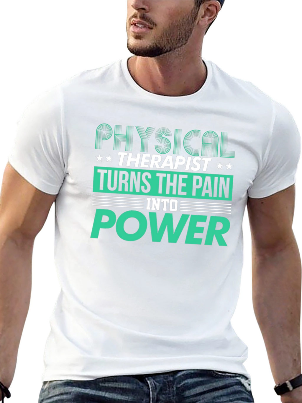 Physical Therapist Turns Pain Into Power Graphic T-Shirt