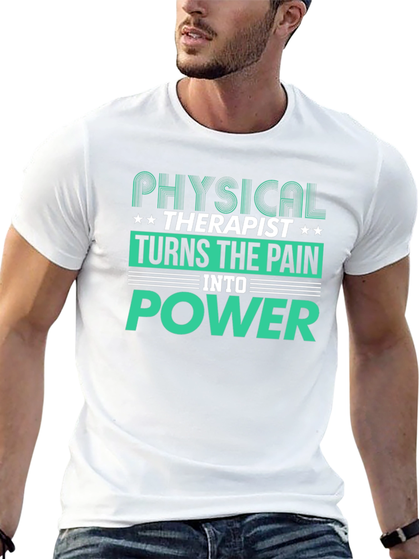 Physical Therapist Turns Pain Into Power Graphic T-Shirt
