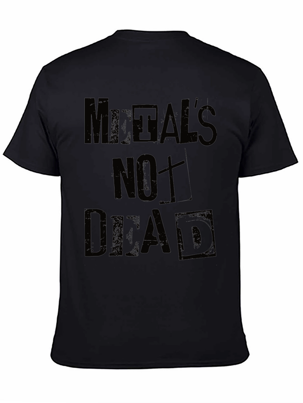 Metals Not Dead Black Graphic T-Shirt