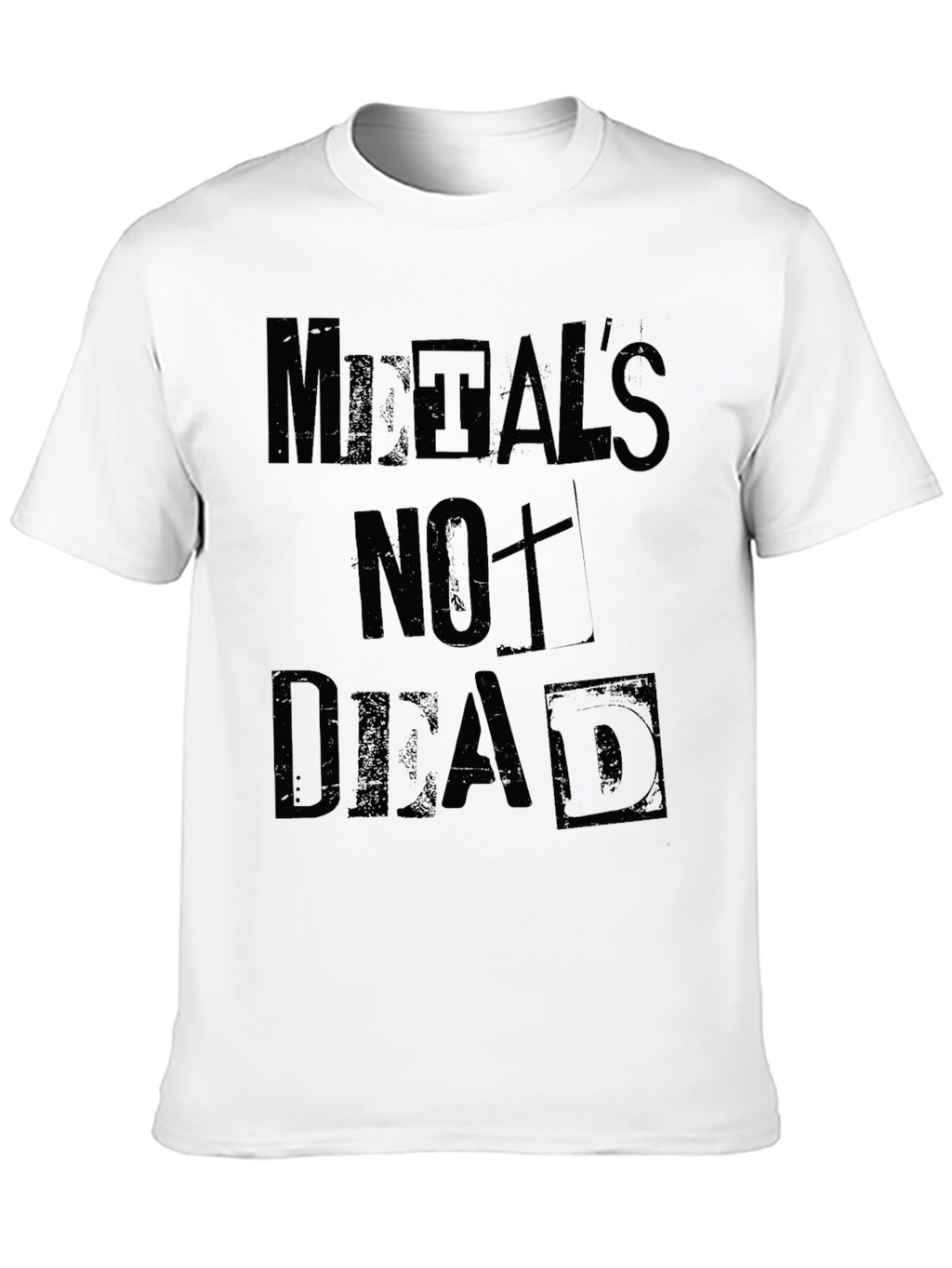 Metals Not Dead Black Graphic T-Shirt