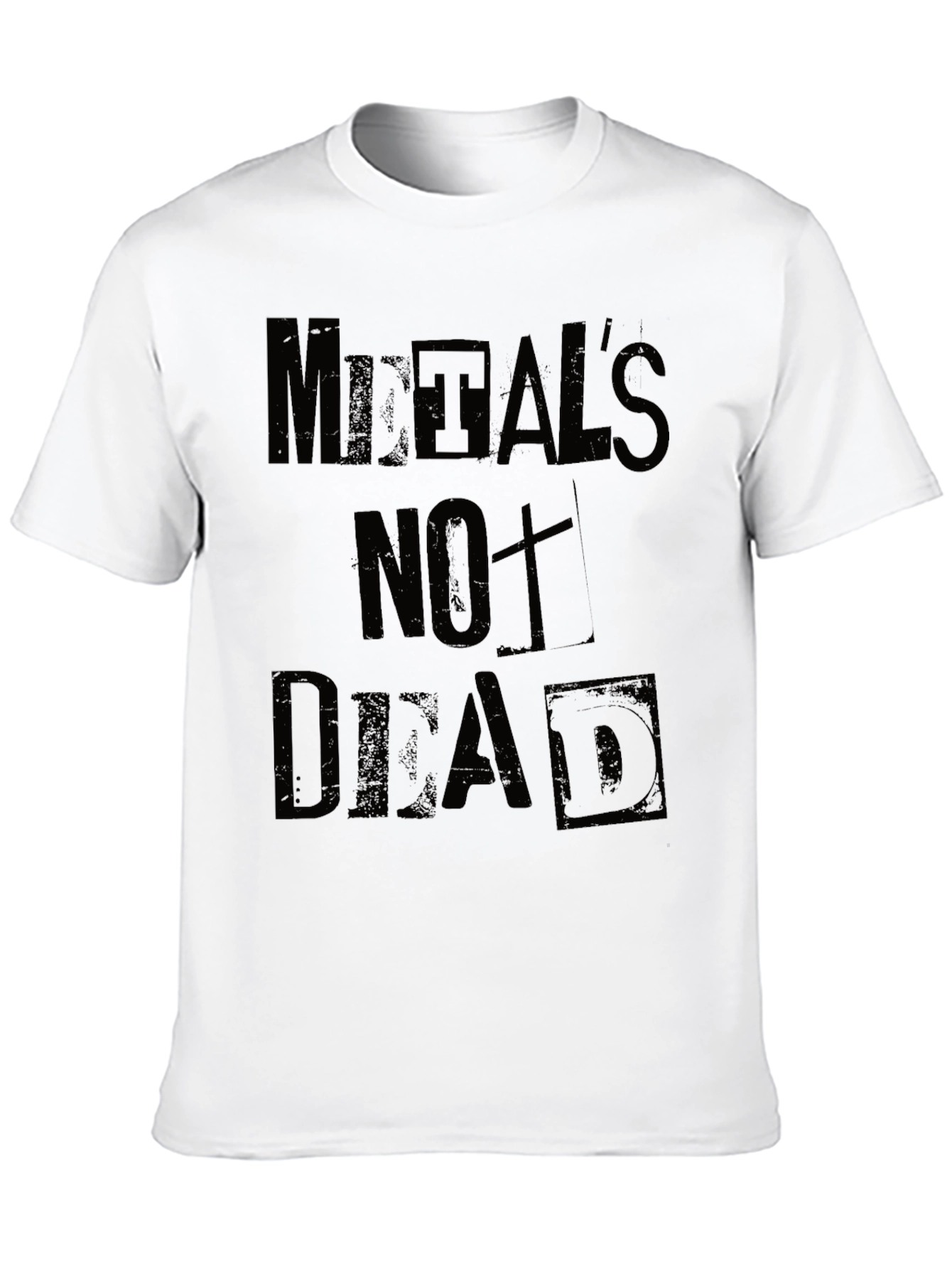 Metals Not Dead Black Graphic T-Shirt