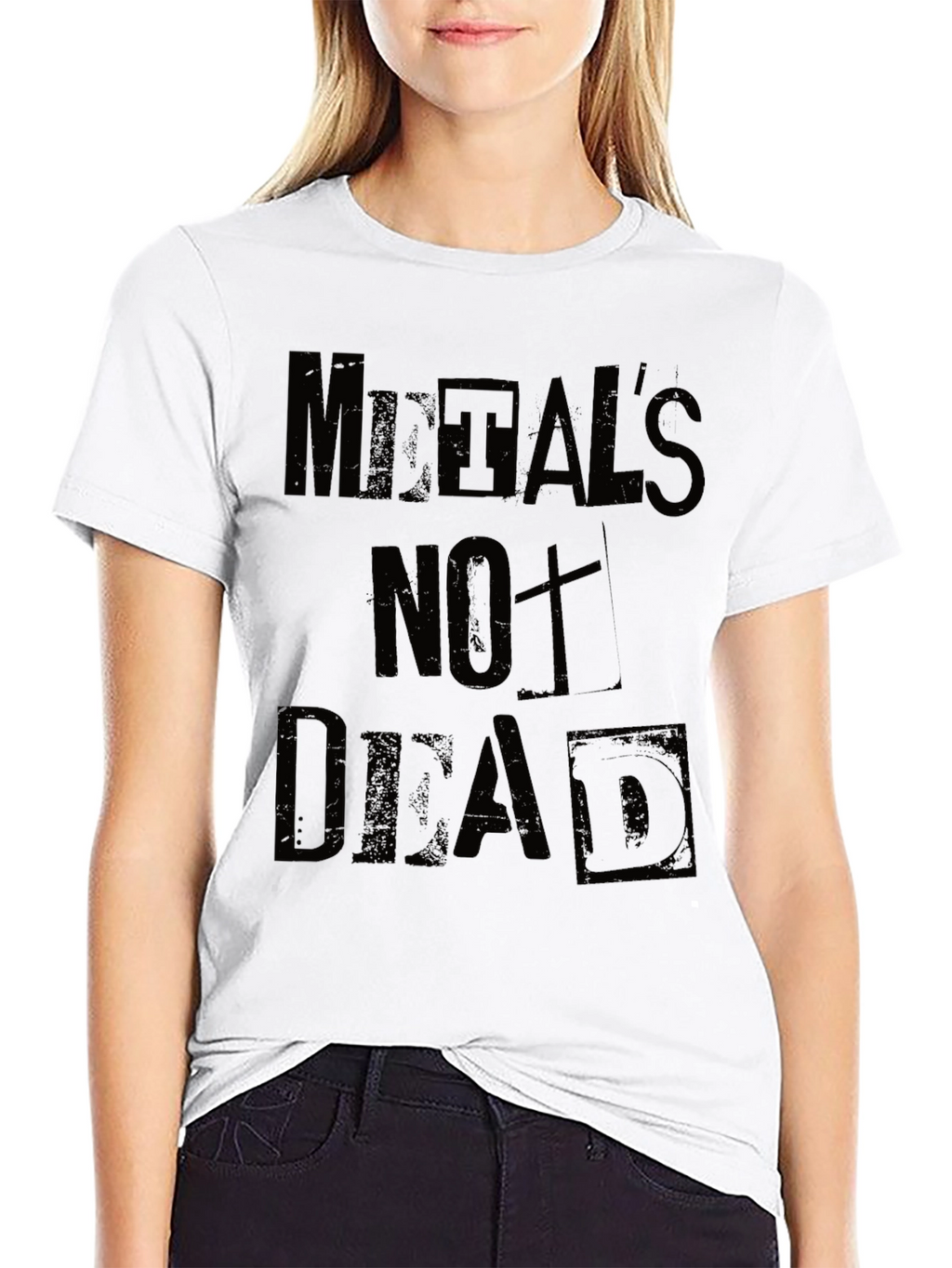 Metals Not Dead Black Graphic T-Shirt