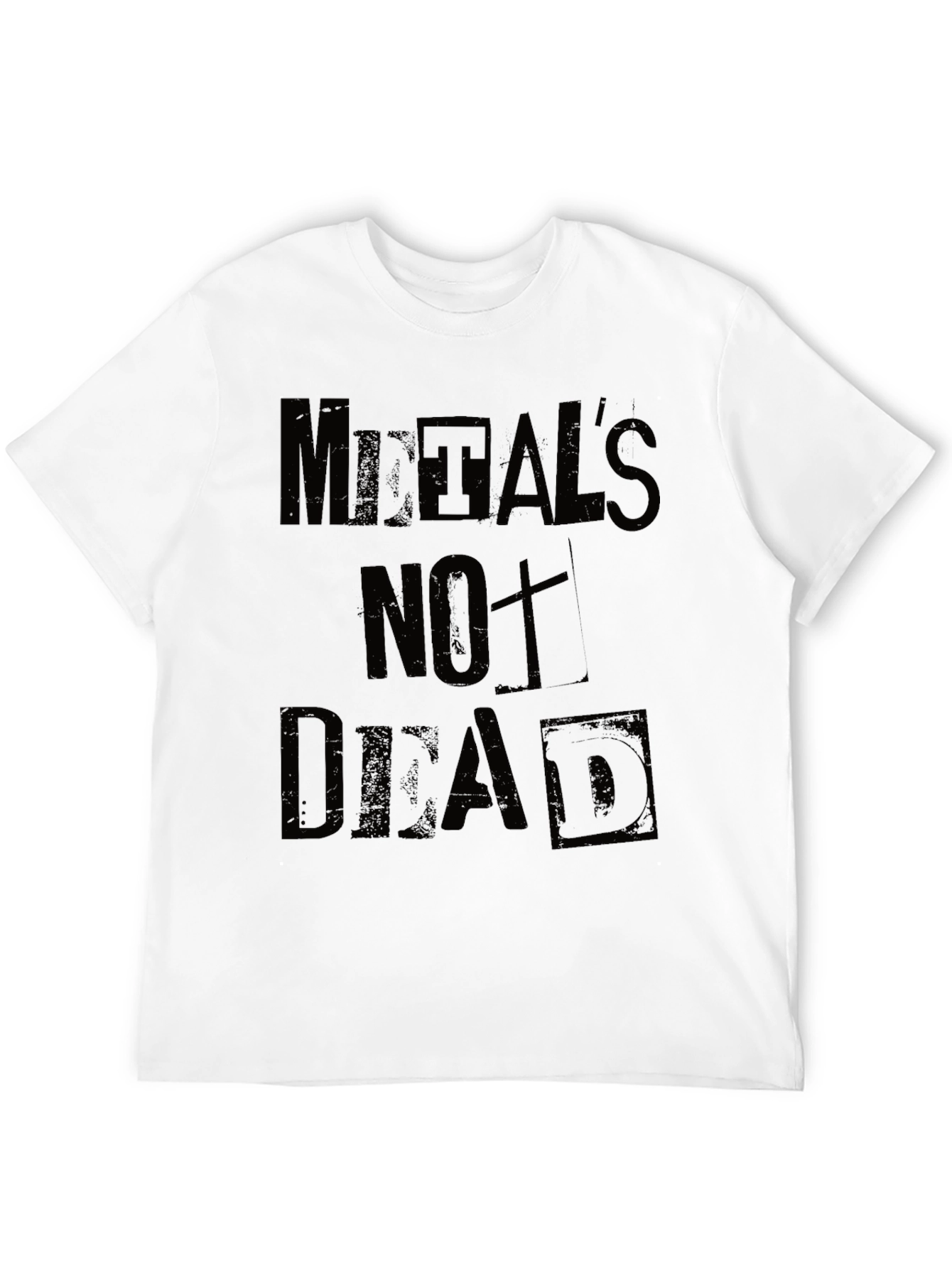 Metals Not Dead Black Graphic T-Shirt