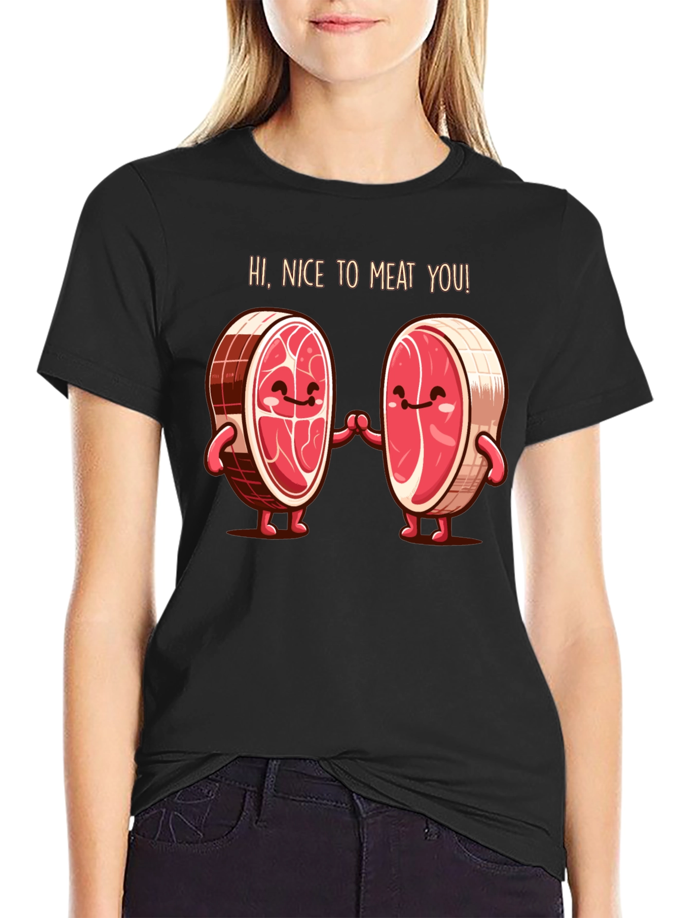 Funny Nice To Meat You Graphic T-Shirt