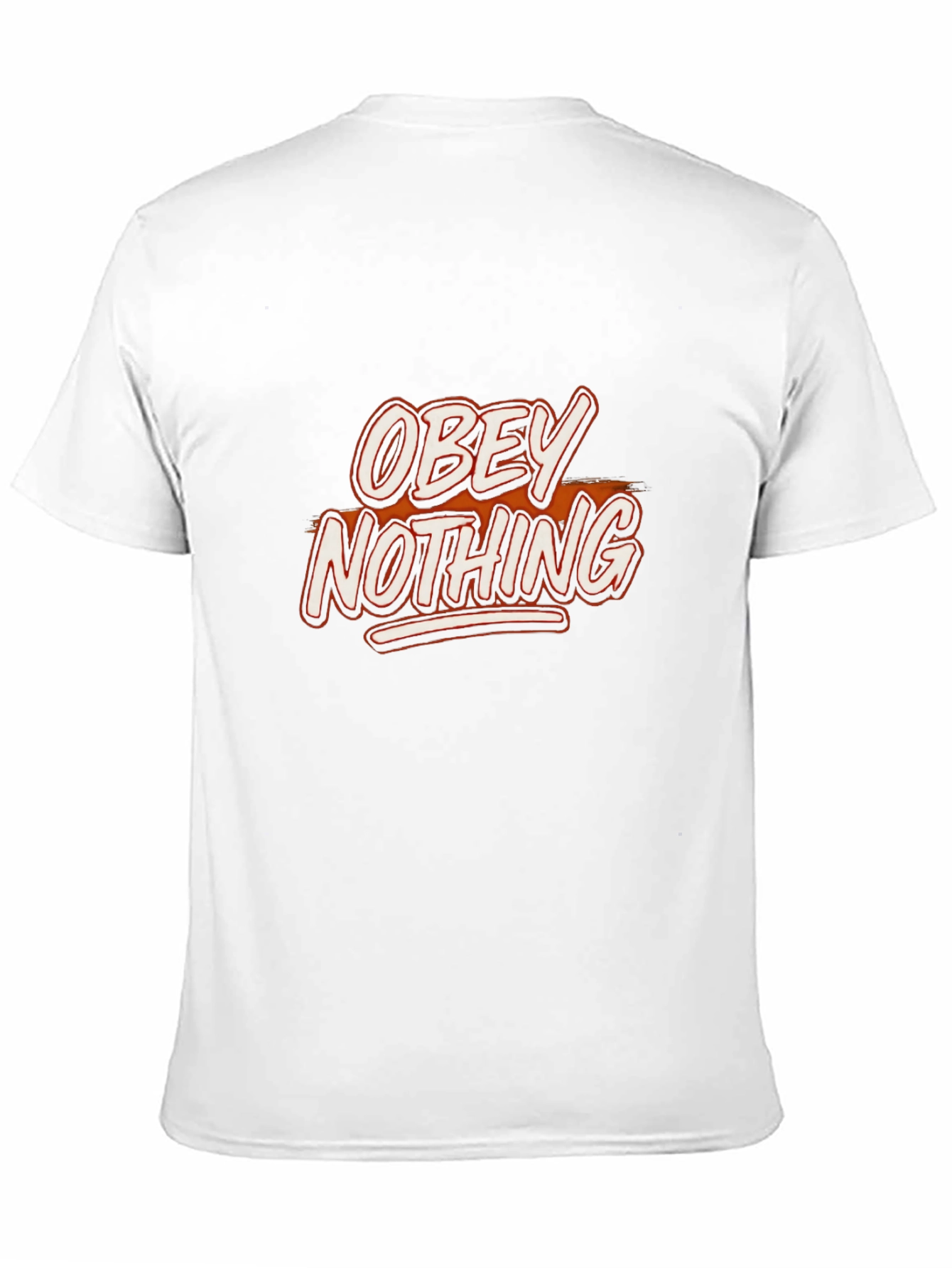 Obey Nothing Graphic Print Black T-Shirt